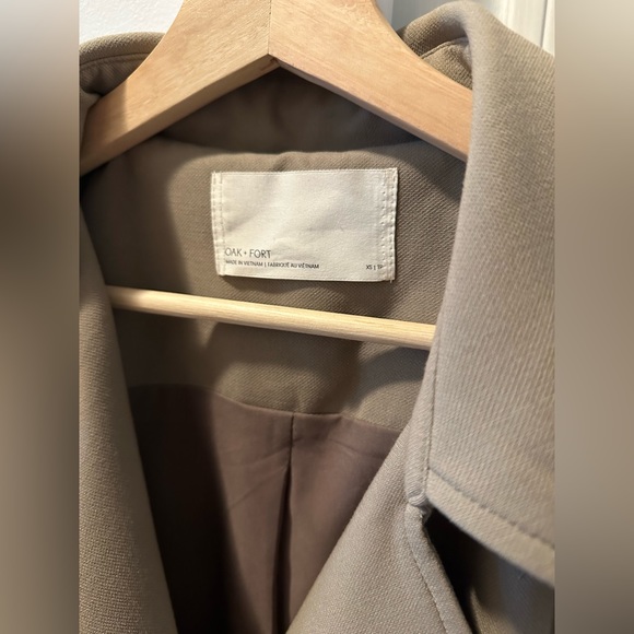 OAK + FORT Oversized Trench Coat XS - Picture 3 of 6